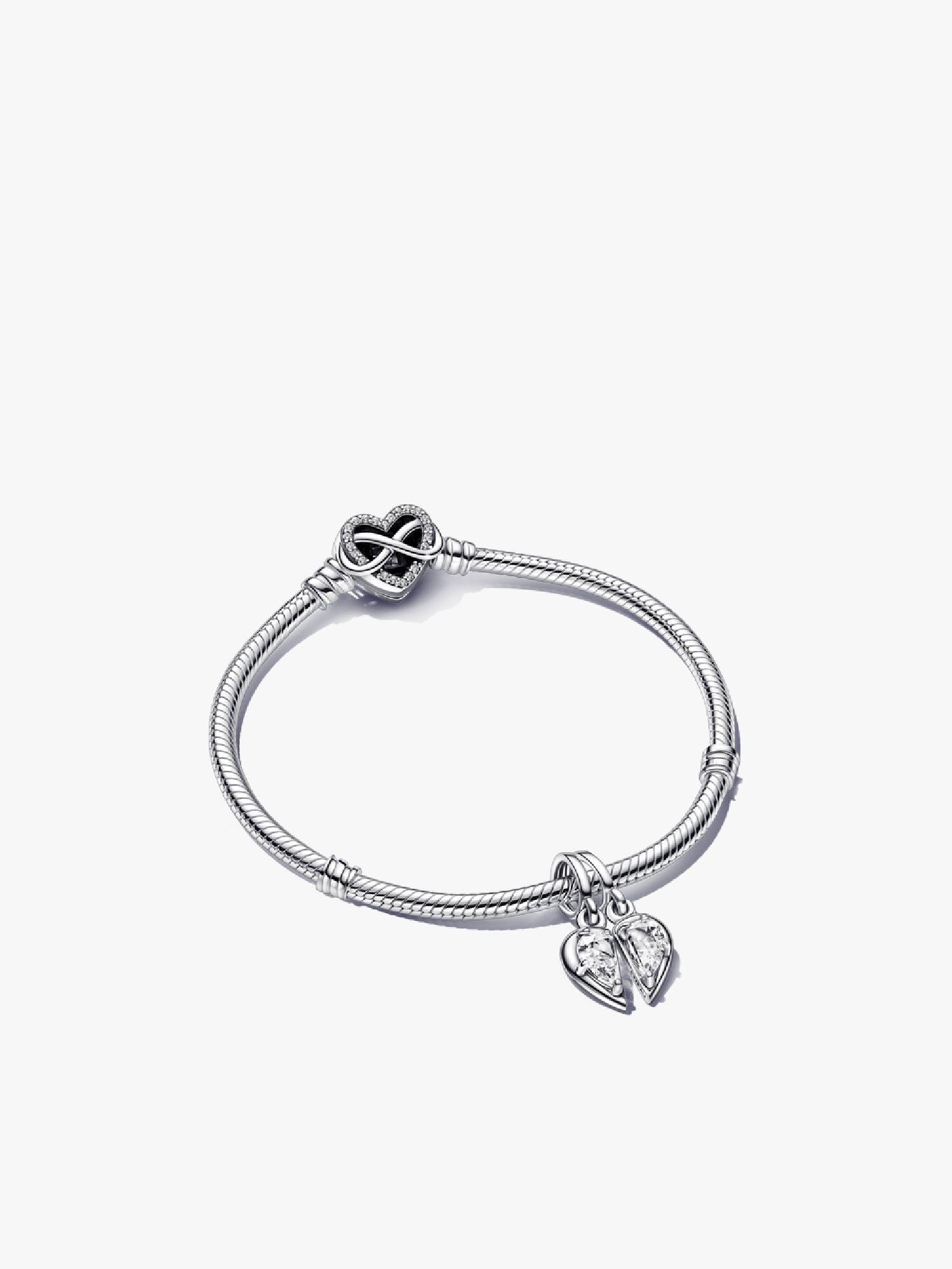 Splittable Mother and Daughter Charm Bracelet Set
