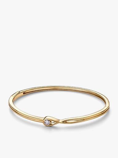 Pandora Infinite Lab-grown Diamond Bracelet and Ring Set 0.50 carat tw 14k Gold