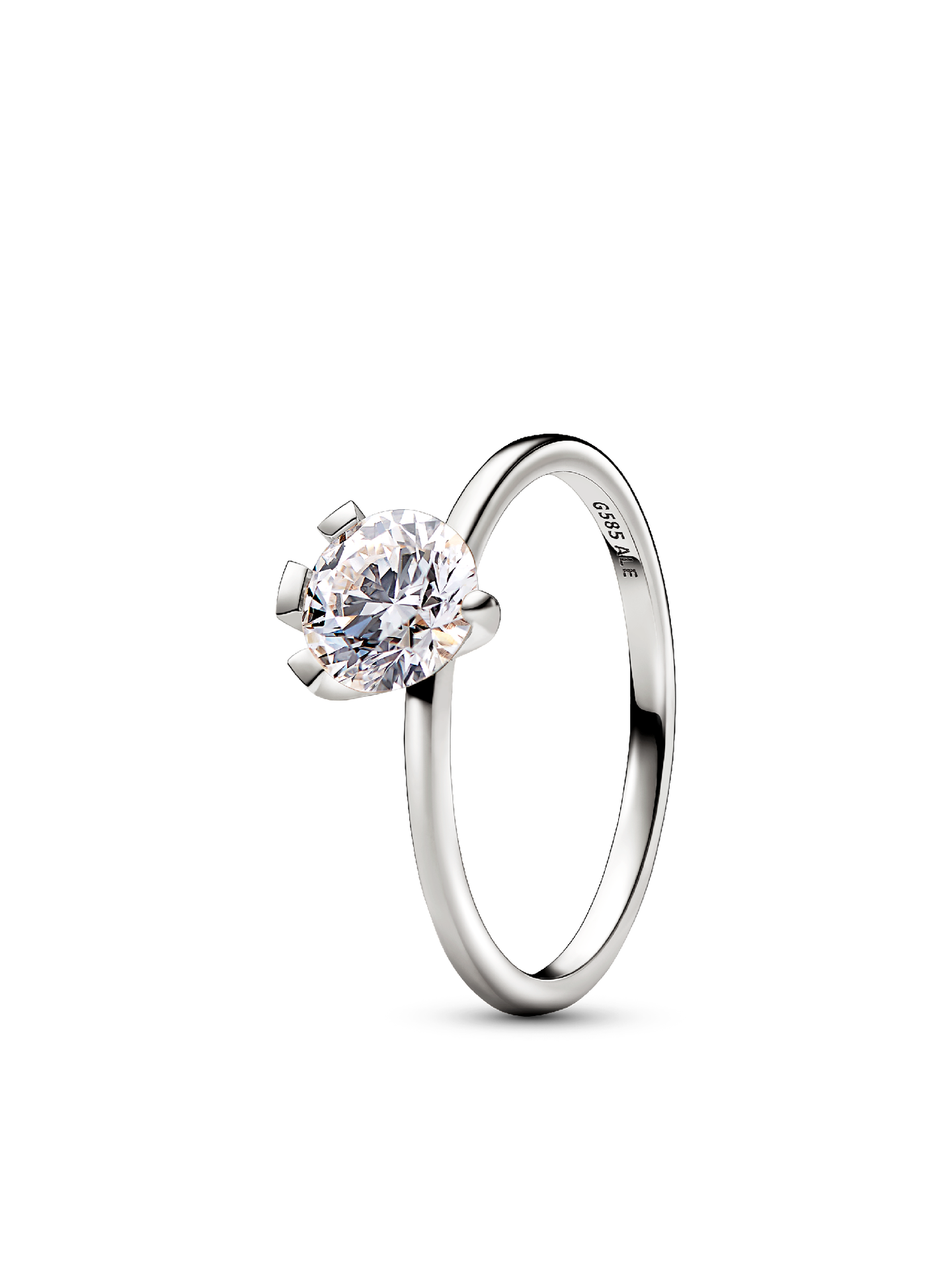Женское кольцо Pandora Nova 14k White Gold Lab-grown Diamond, цвет: Белое золото — фото 1