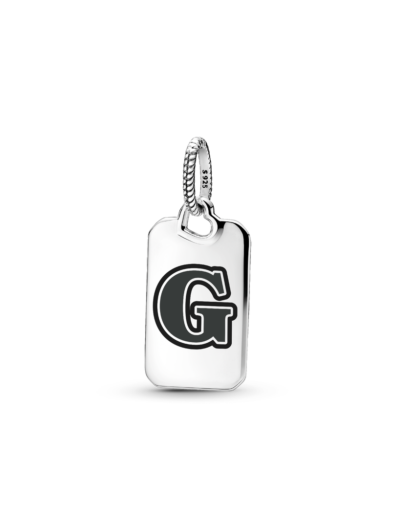 Letter G Rectangle Pendant