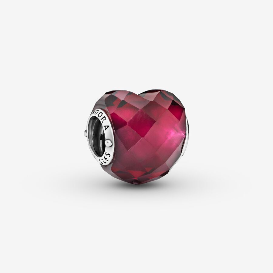 FINAL SALE - Fuchsia Pink Heart Charm image number 0