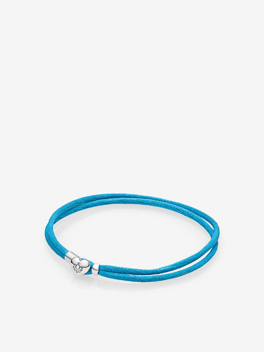 Fabric Cord Bracelet, Turquoise