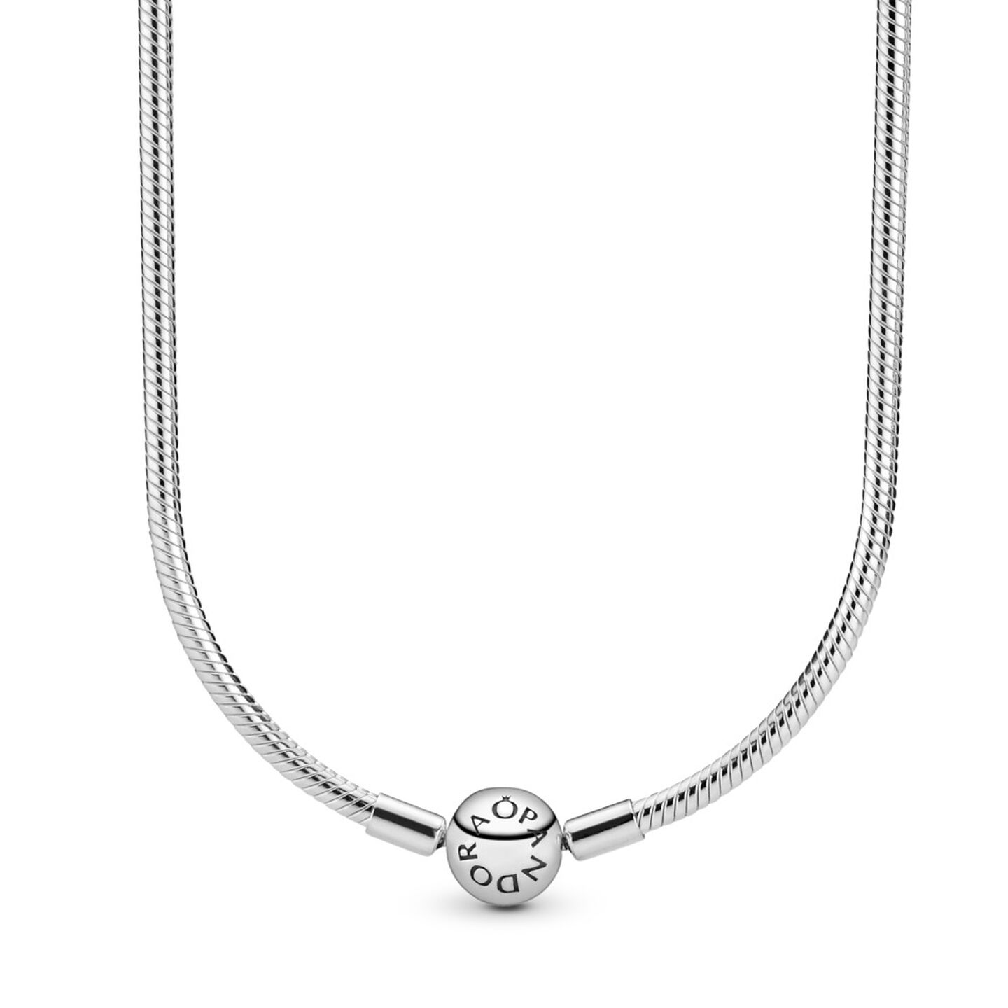 Женская цепочка Pandora Moments Snake Chain, Sterling silver, цвет: Серебро — фото 2