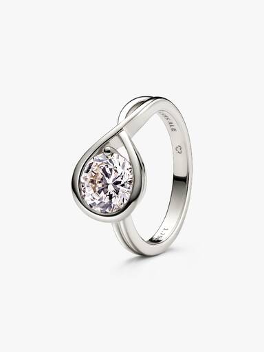 FINAL SALE - Pandora Infinite 14k White Gold Lab-grown Diamond Ring