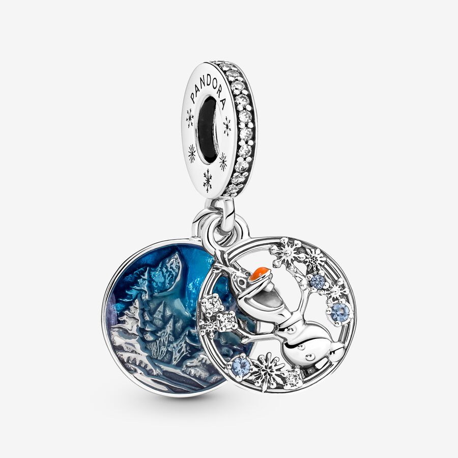 Disney Frozen Snow Double Dangle Charm Sterling silver | Pandora