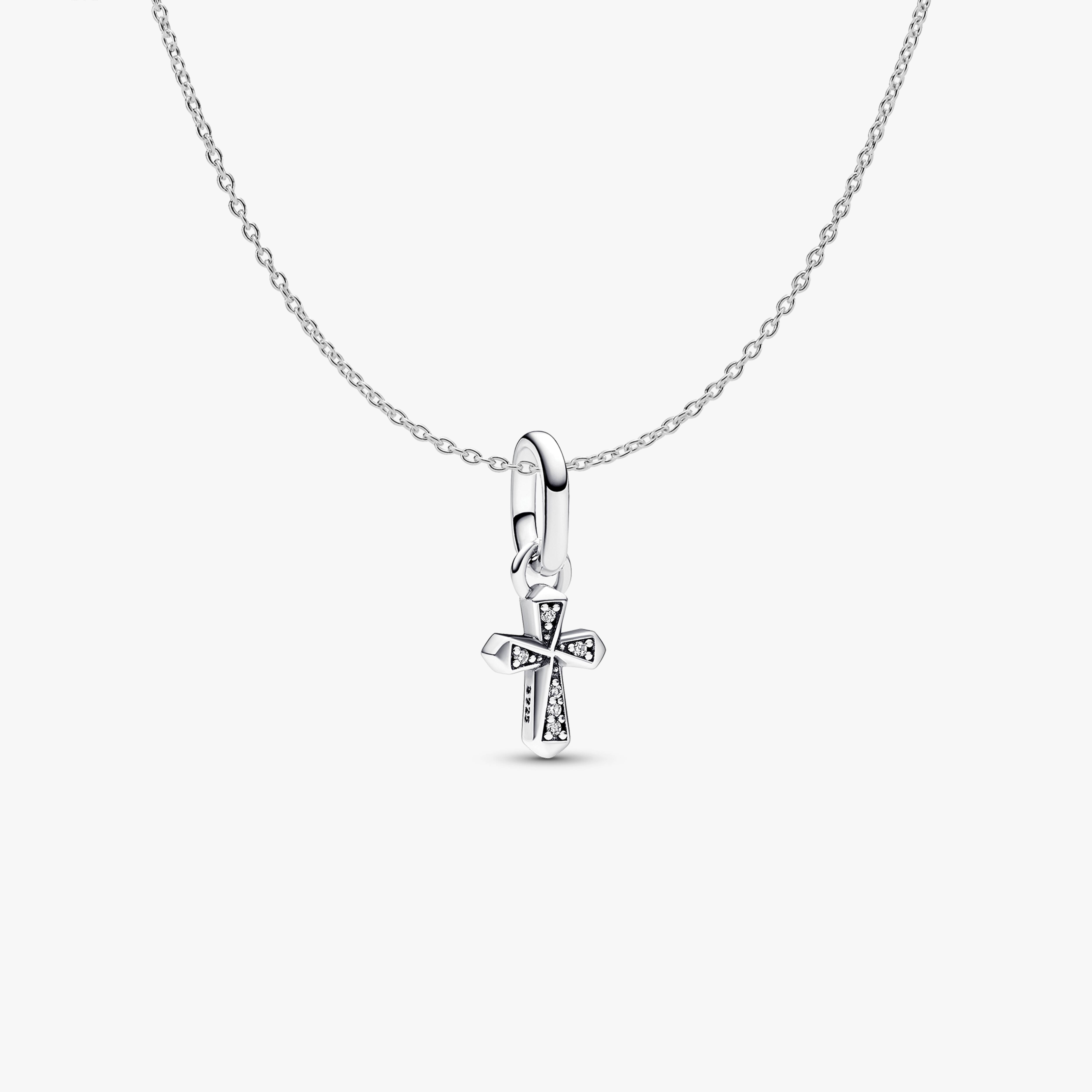 Mini Cross Charm Necklace Set