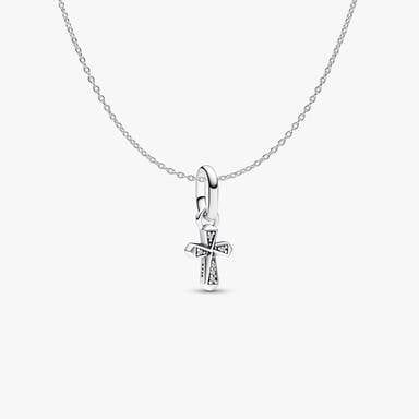 Mini Cross Charm Necklace Set