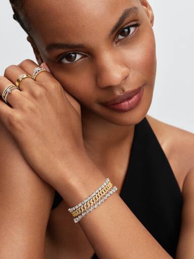 Sparkling Triangle Tennis Bracelet