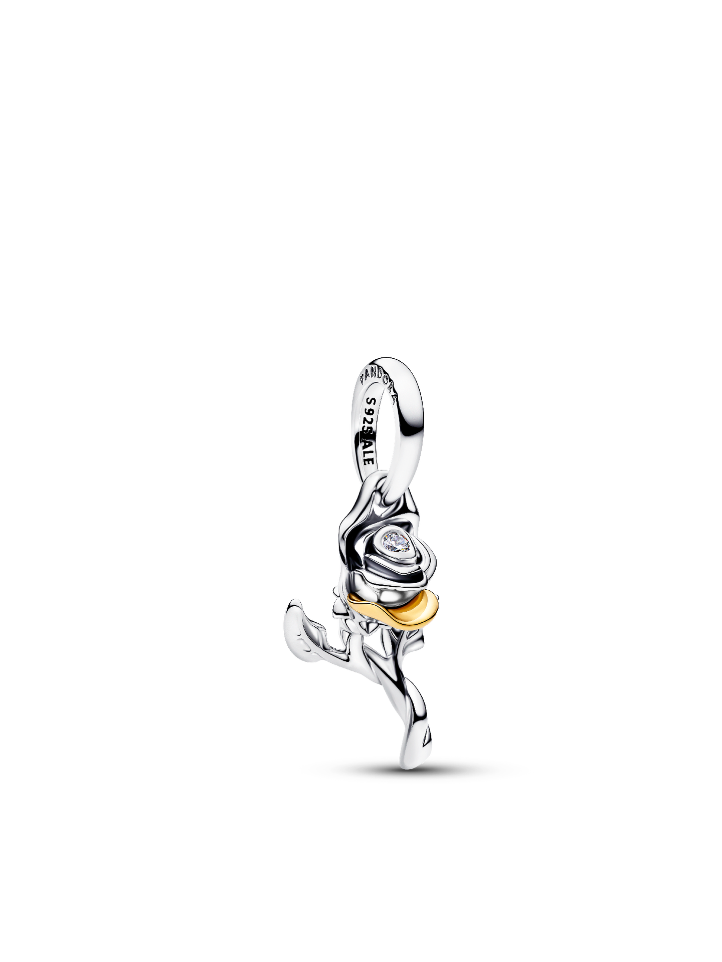 Шарм Pandora Disney Belle Enchanted Rose Lab-grown Diamond Dangle Charm, цвет: Двухцветный — фото 1