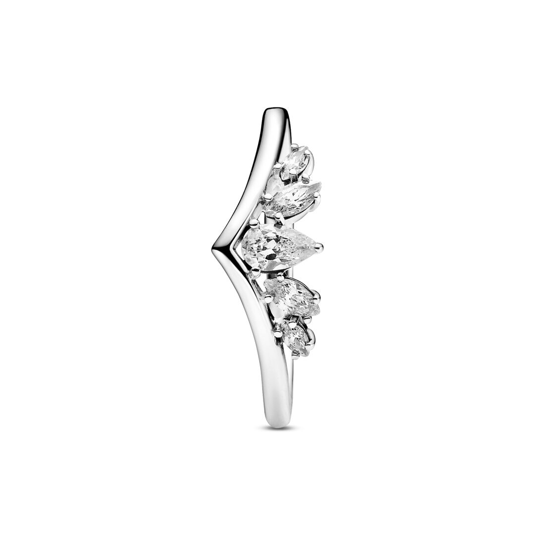FINAL SALE - Sparkling Pear & Marquise Wishbone Ring