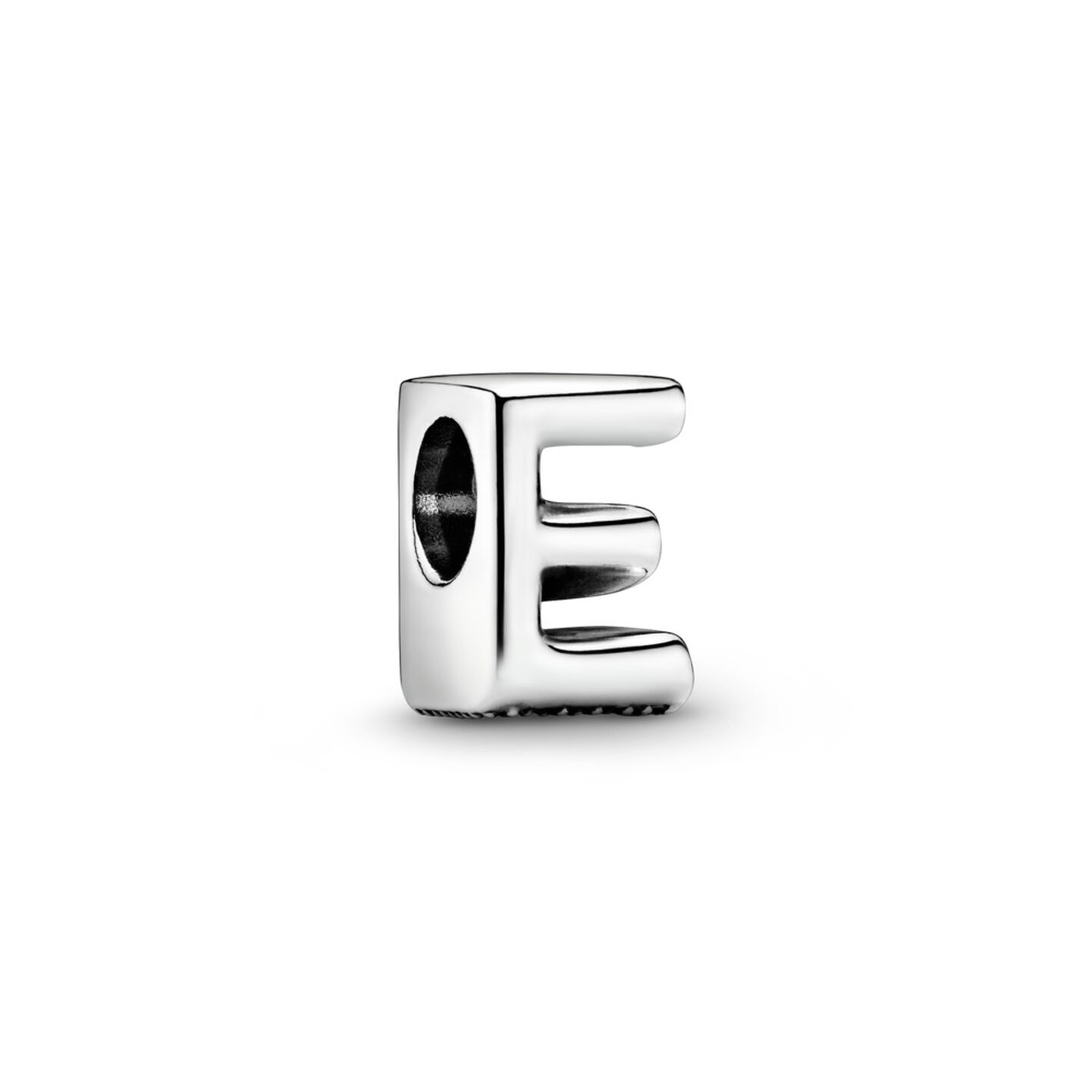 Женский шарм Pandora Letter E Alphabet Charm, Sterling silver, цвет: Серебро — фото 2