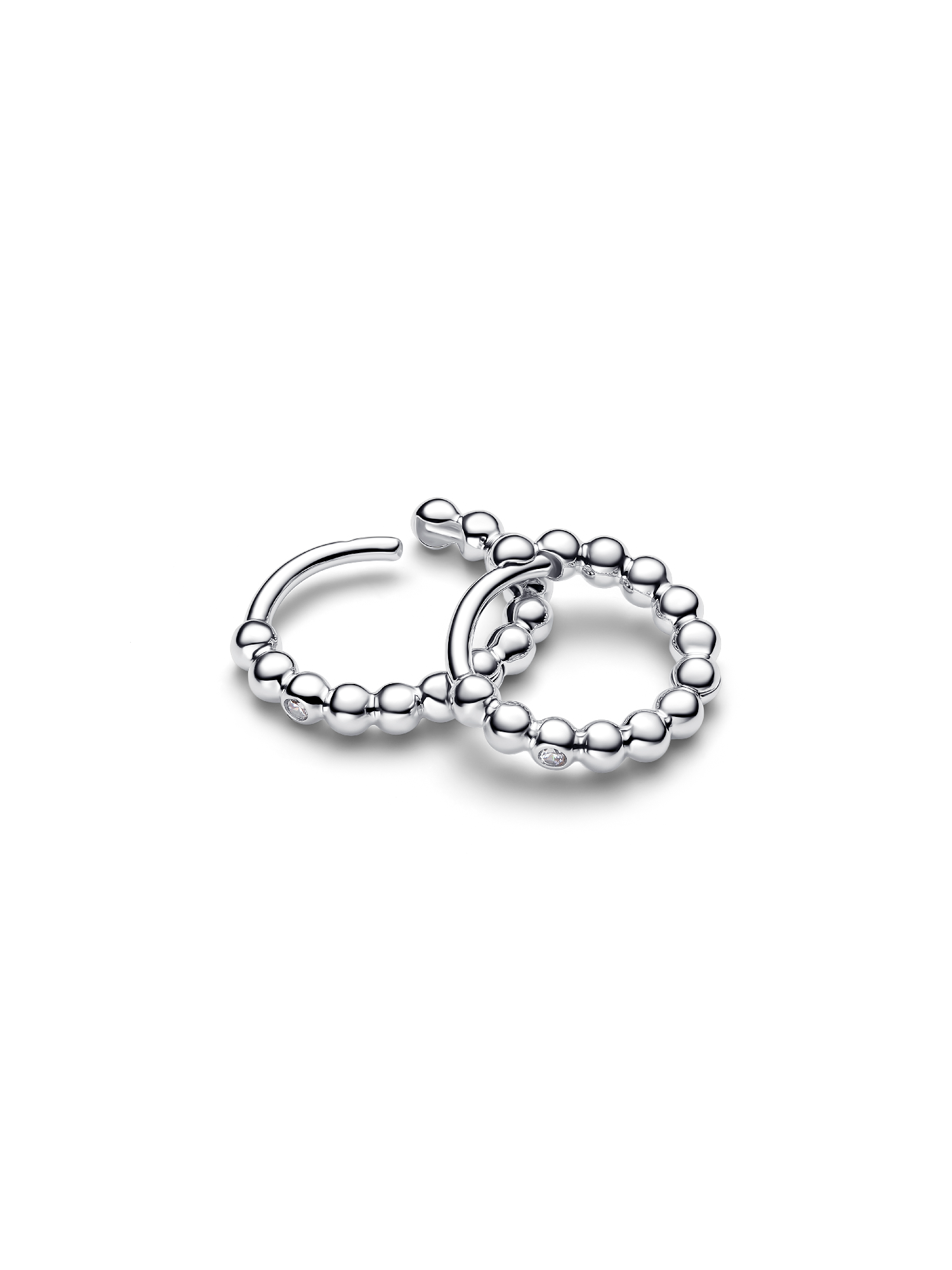 Beaded Huggie Earrings