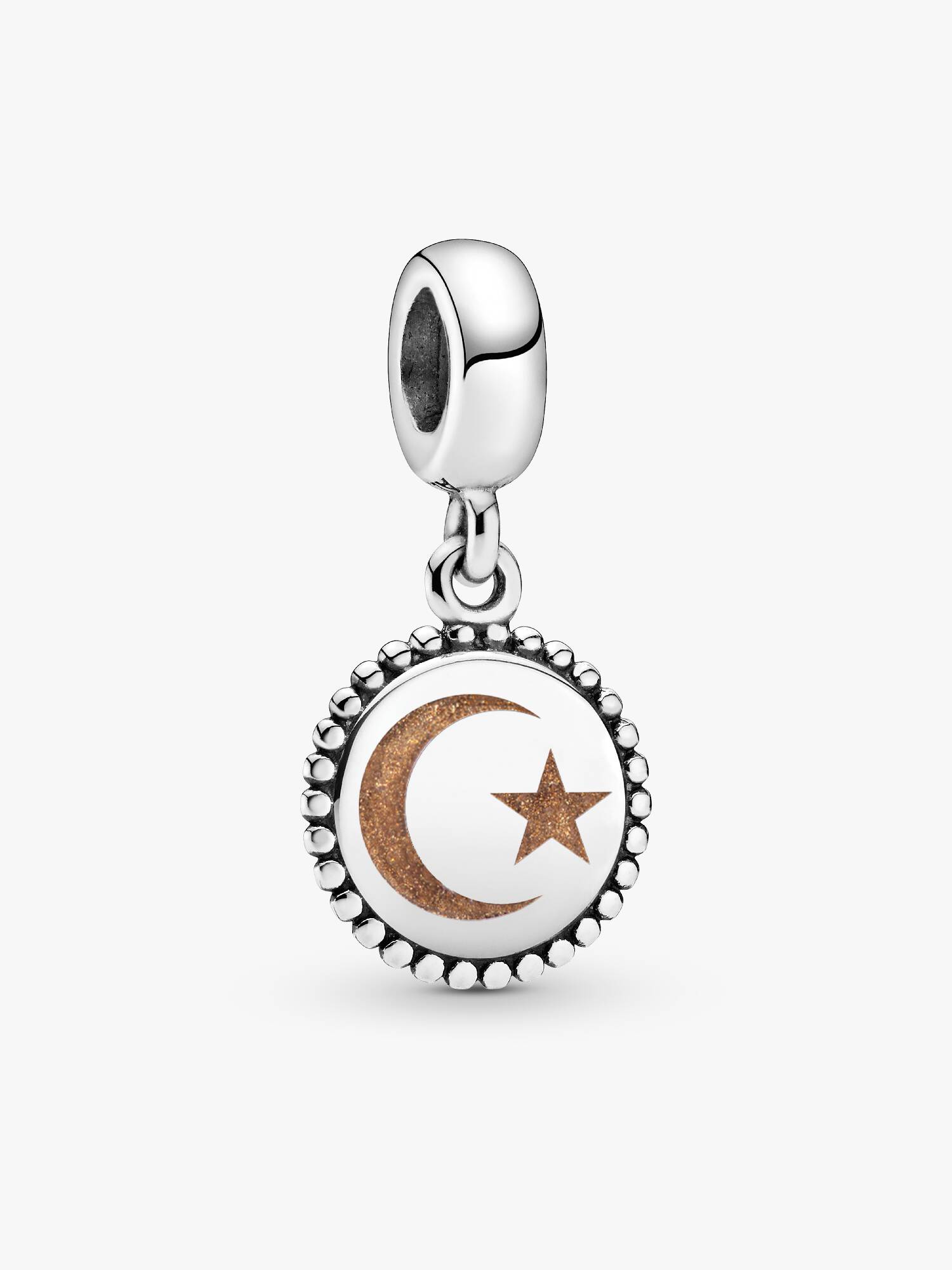 Crescent Star Dangle Charm
