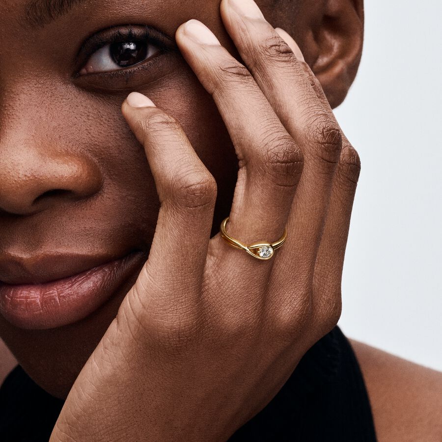 Expensive Pandora Rings Pandora Infinite 14k Gold Lab-grown Diamond Ring | Gold | Pandora US