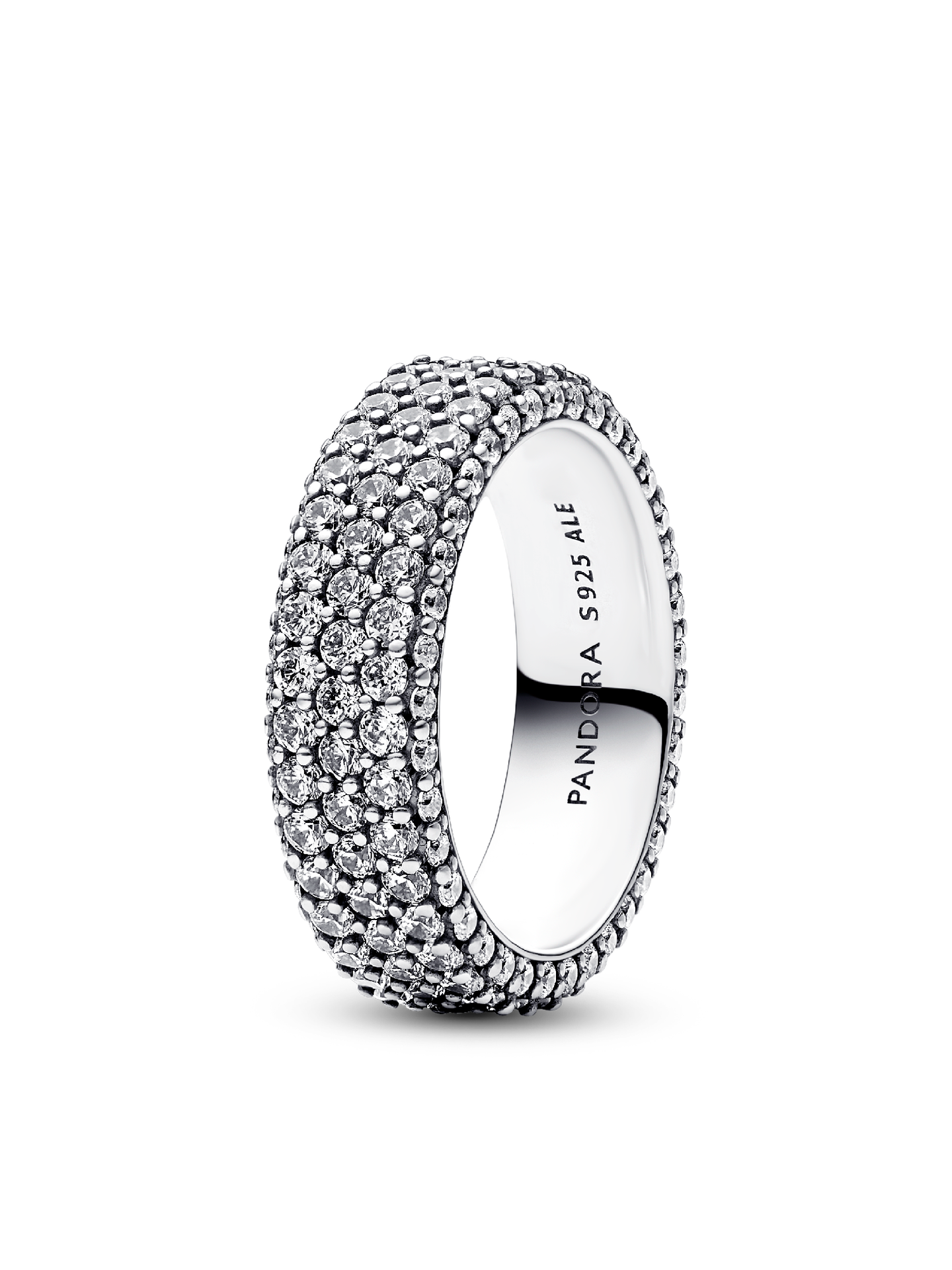 Женское кольцо Pandora Timeless Pavé Triple-row, Sterling silver, цвет: Серебро — фото 1