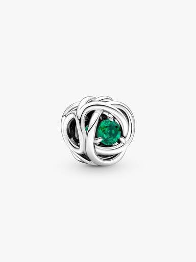 FINAL SALE - May Green Eternity Circle Charm