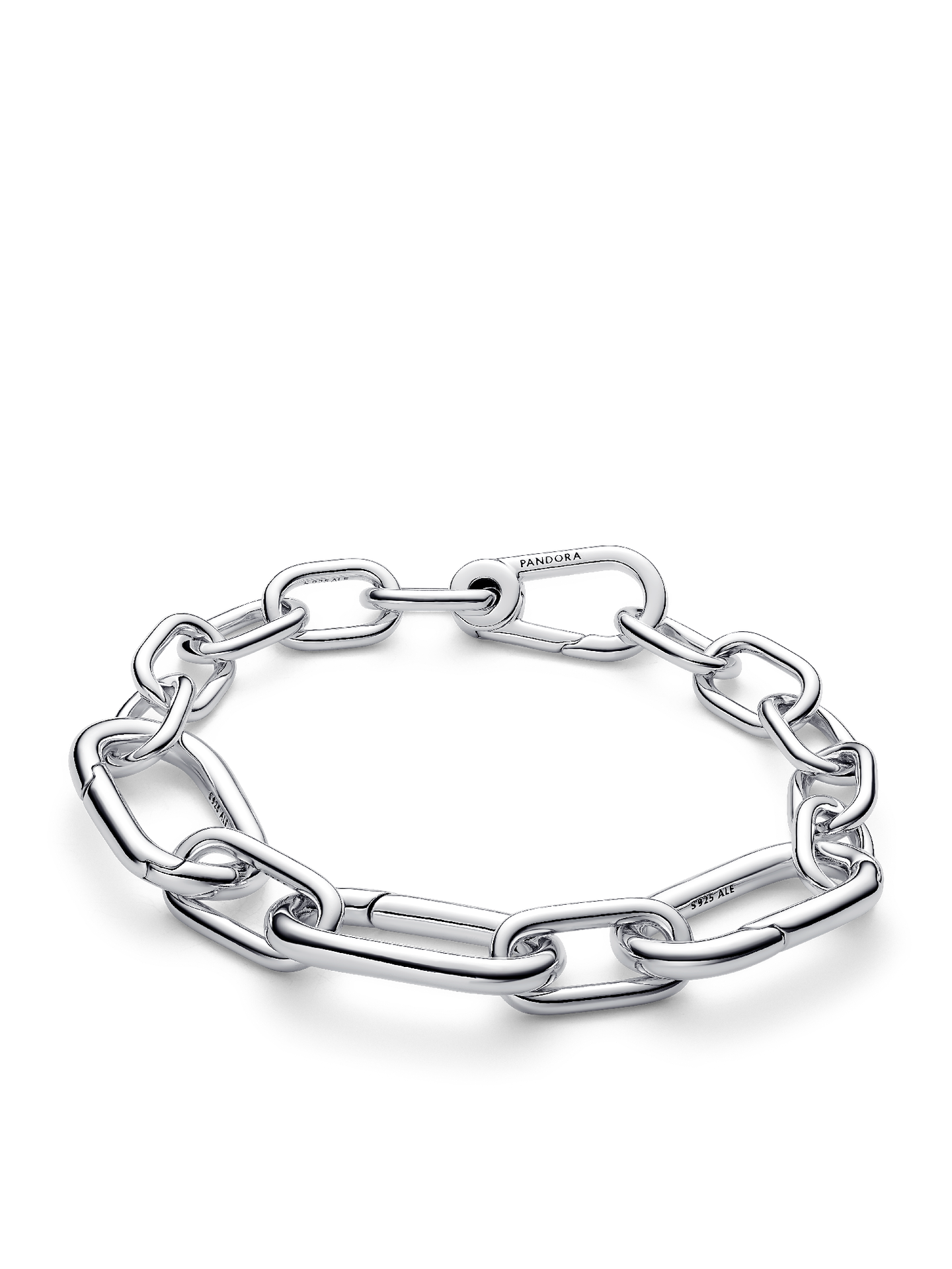 Женский браслет Pandora Bold Link Chain, цвет: Серебро — фото 1
