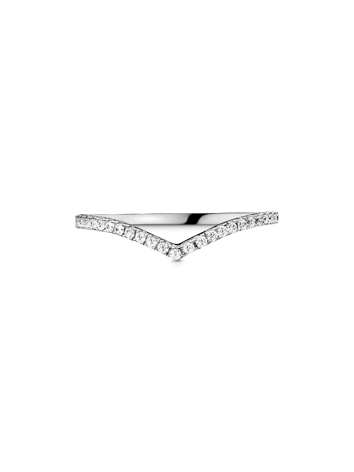 Sparkling Wishbone Ring