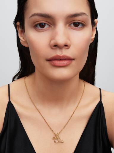 Oversized Butterfly Openwork Charm