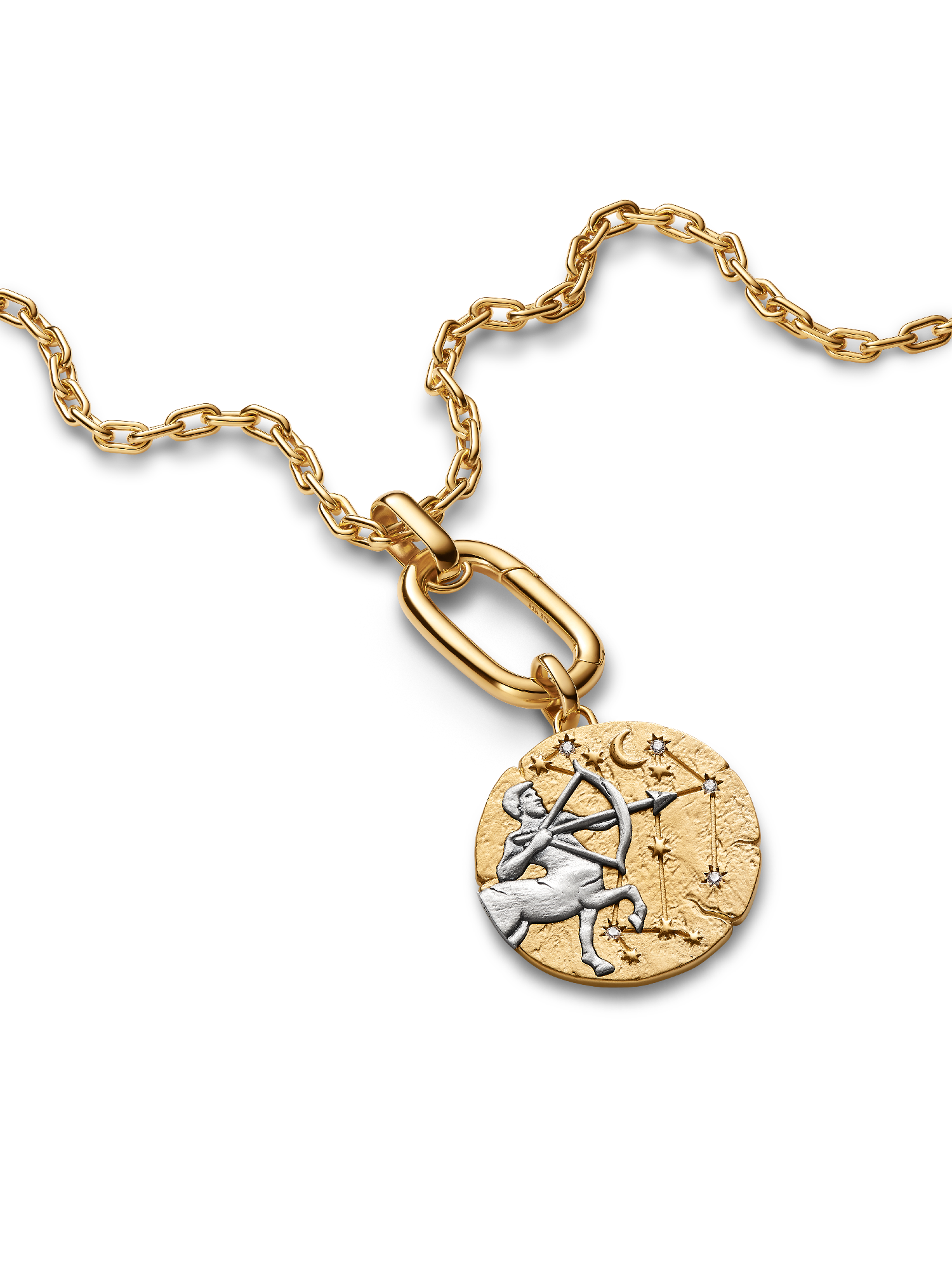 Sagittarius Zodiac Oversized Medallion Charm