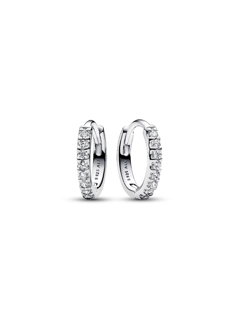 Sparkling Huggie Hoop Earrings