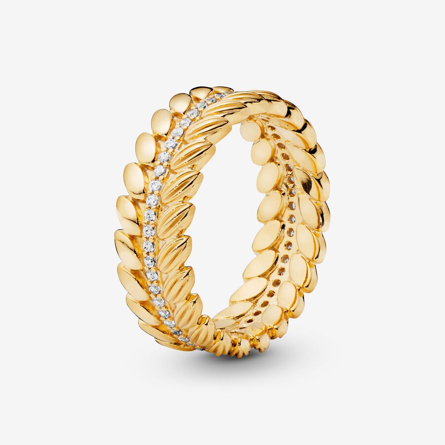 FINAL SALE - Wheat Grains Band Ring image number 0