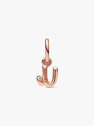 FINAL SALE - Letter U Script Alphabet Dangle Charm