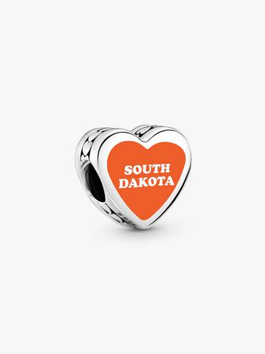 South Dakota Heart Charm