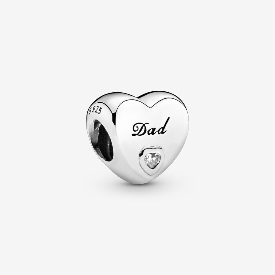 Dad Heart Charm image number 0