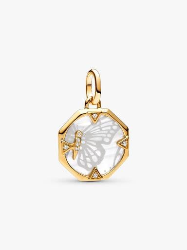 Pandora ME Pearlescent Butterfly Medallion Charm