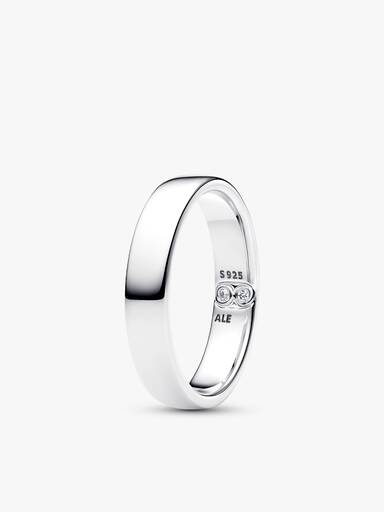 His & Hers Silver Secret Engraving Ring Set