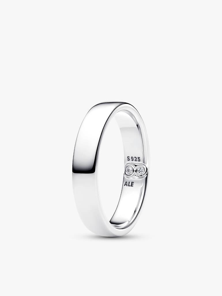 Two Tone Engraving Ring Set