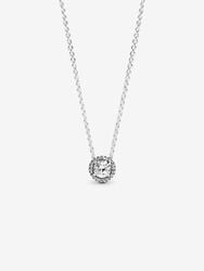 Round Sparkle Halo Necklace Round Sparkle Halo Necklace