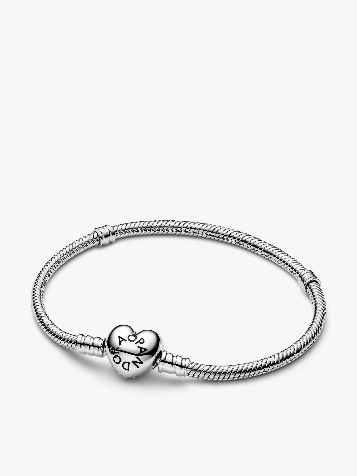 Pandora Moments Heart Clasp Snake Chain Bracelet