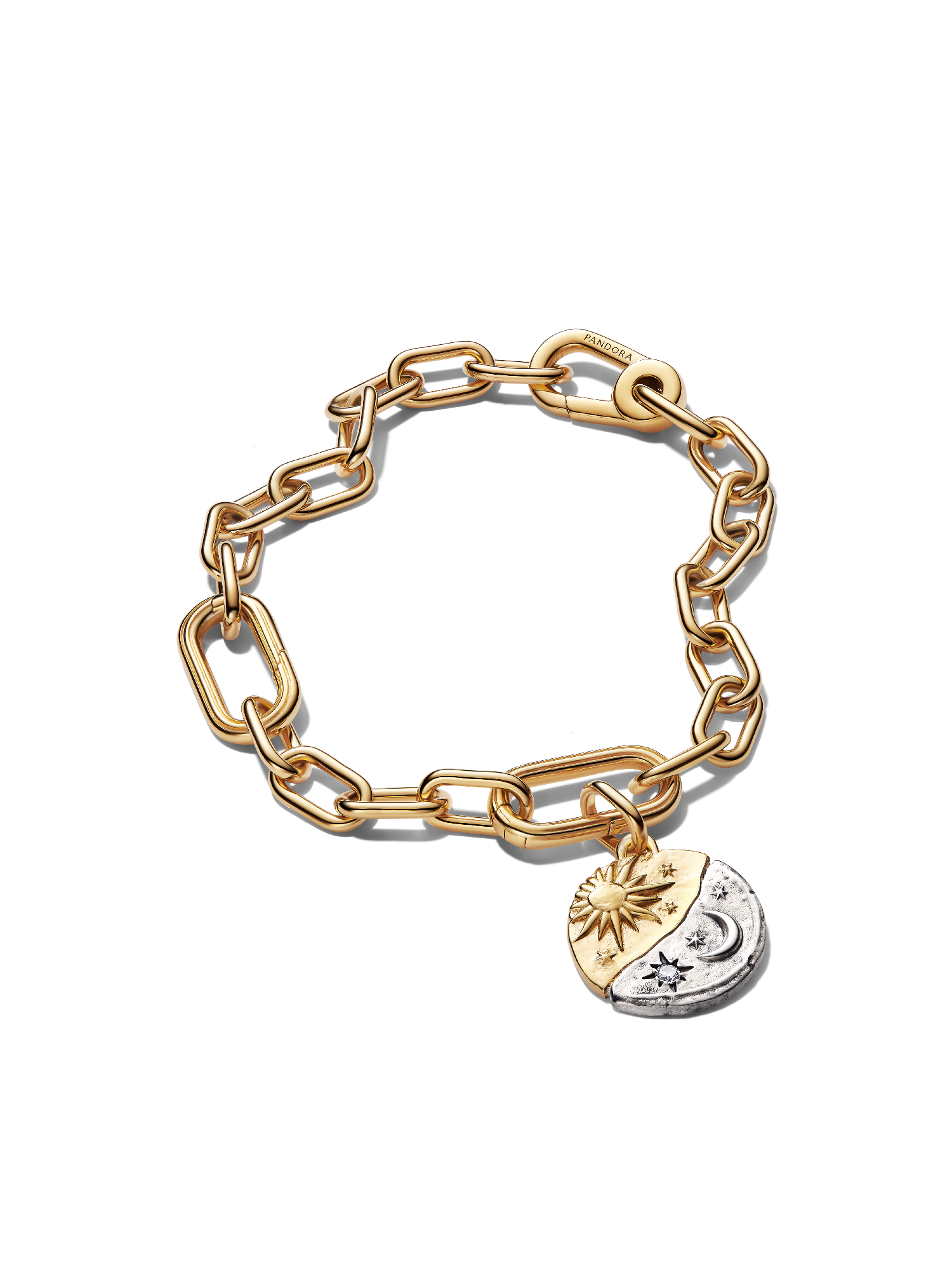 Sun & Moon Medallion Bracelet Set