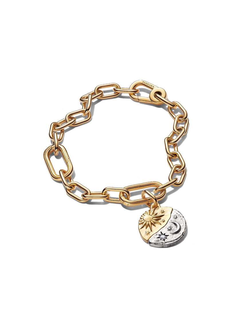 Sun & Moon Medallion Bracelet Set