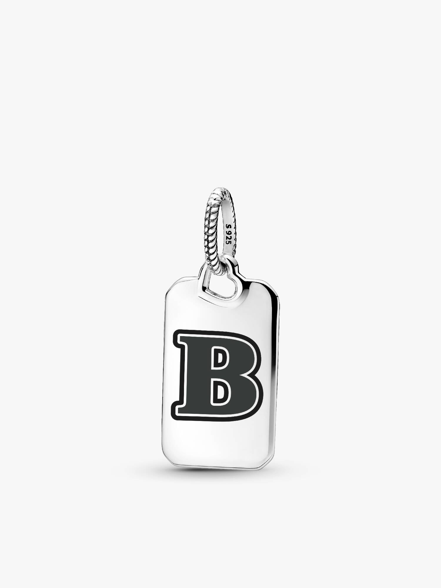 Letter B Rectangle Pendant