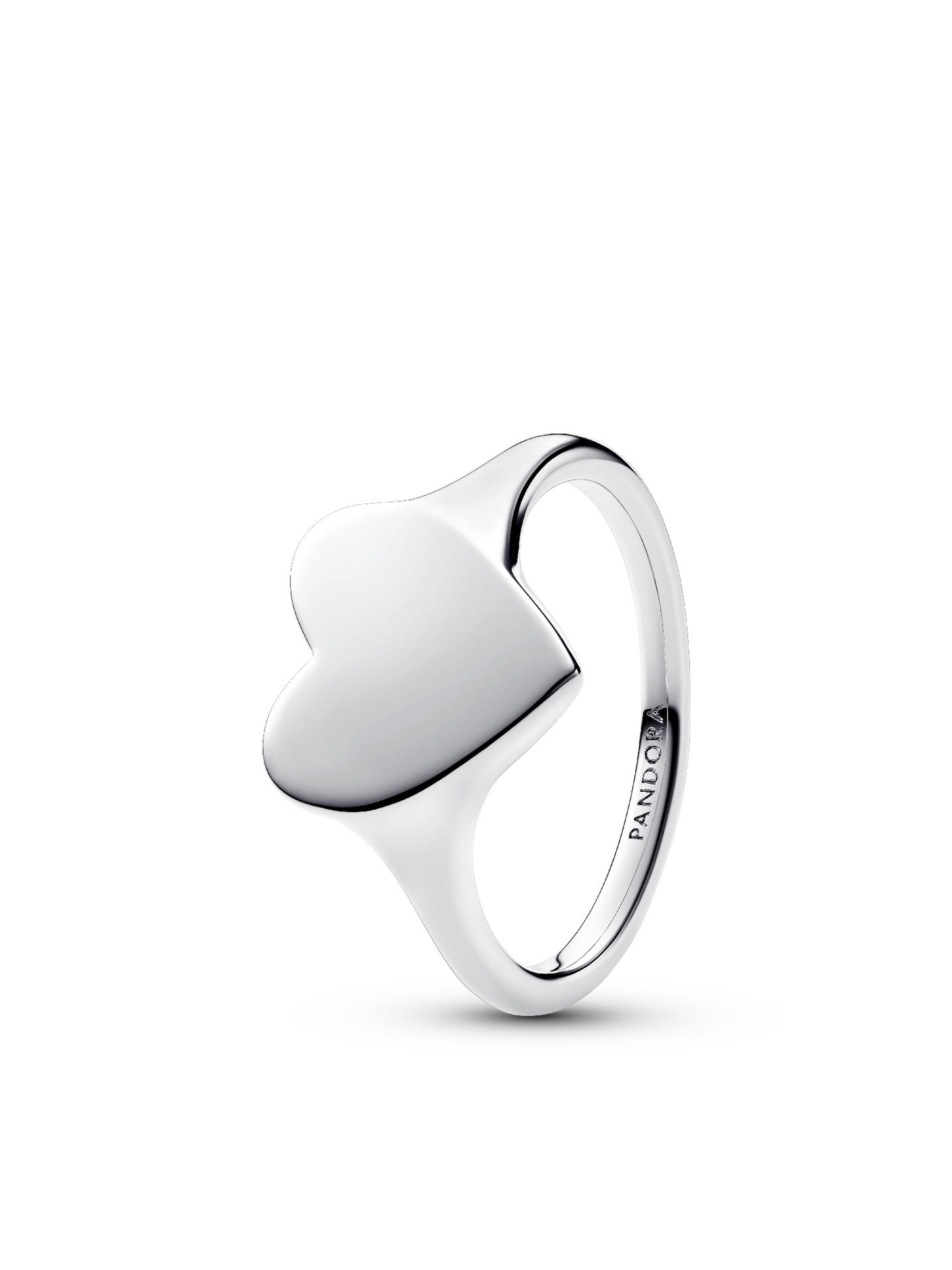 Женское кольцо Pandora Engravable Heart, Sterling silver, цвет: Серебро — фото 1