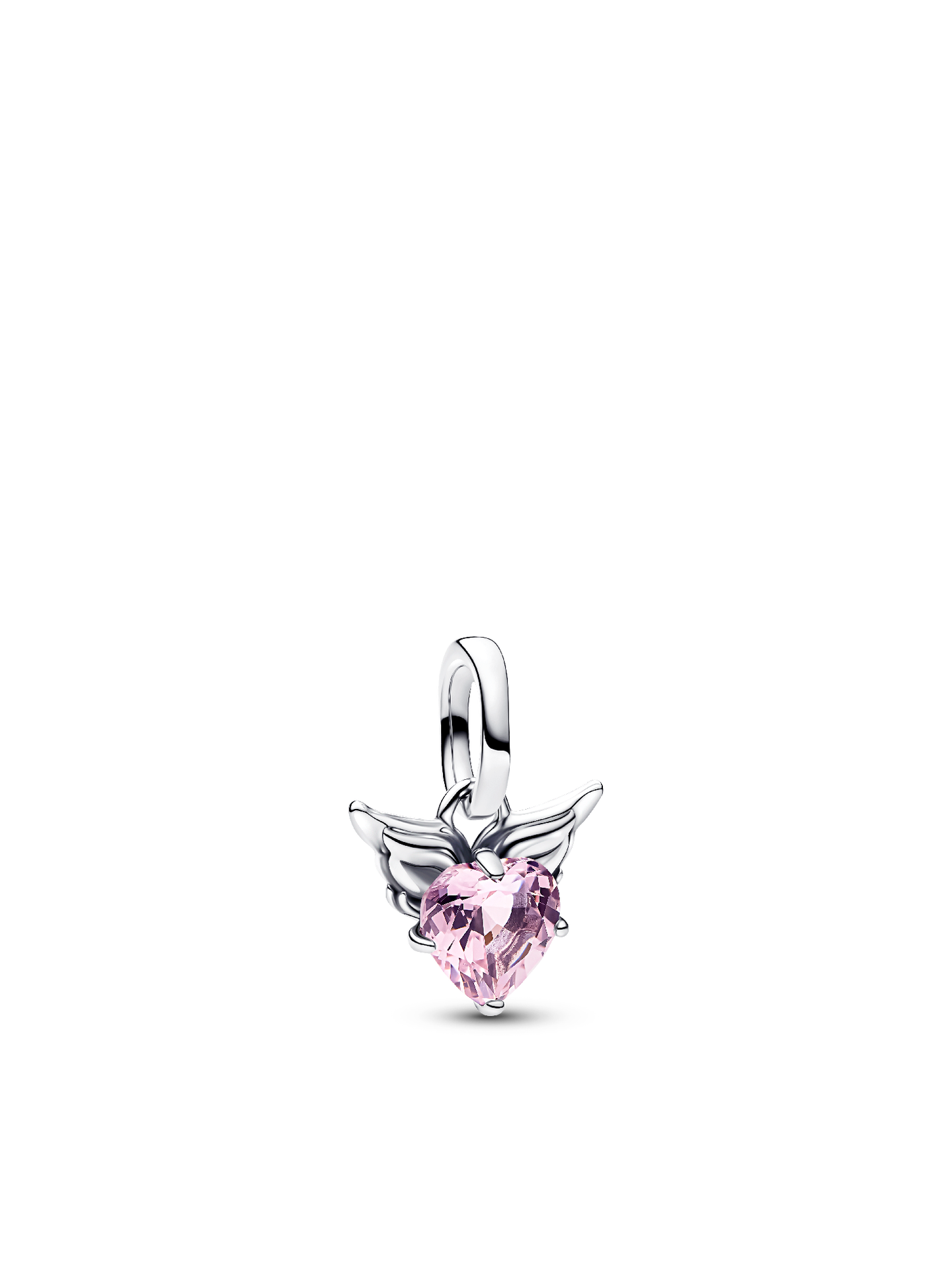 Женский шарм Pandora Winged Heart Mini Dangle Charm, Sterling silver #793626C02, цвет: Серебро — фото 1