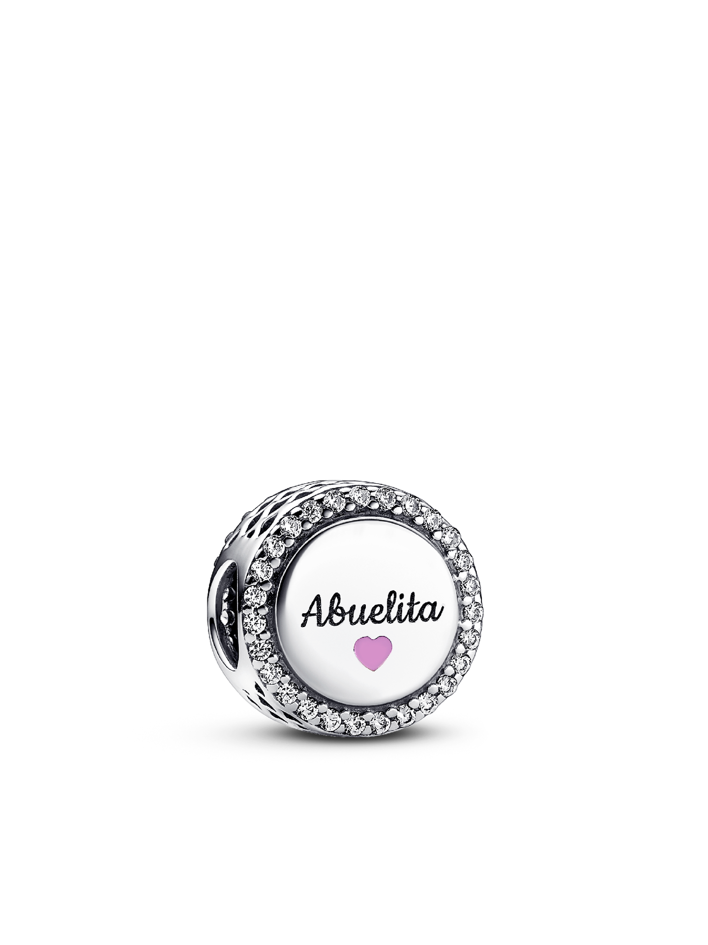 Женский шарм Pandora Love Abuelita Engravable Charm, цвет: Серебро — фото 1