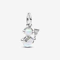 Opalescent Snowman Dangle Charm | Sterling silver | Pandora US