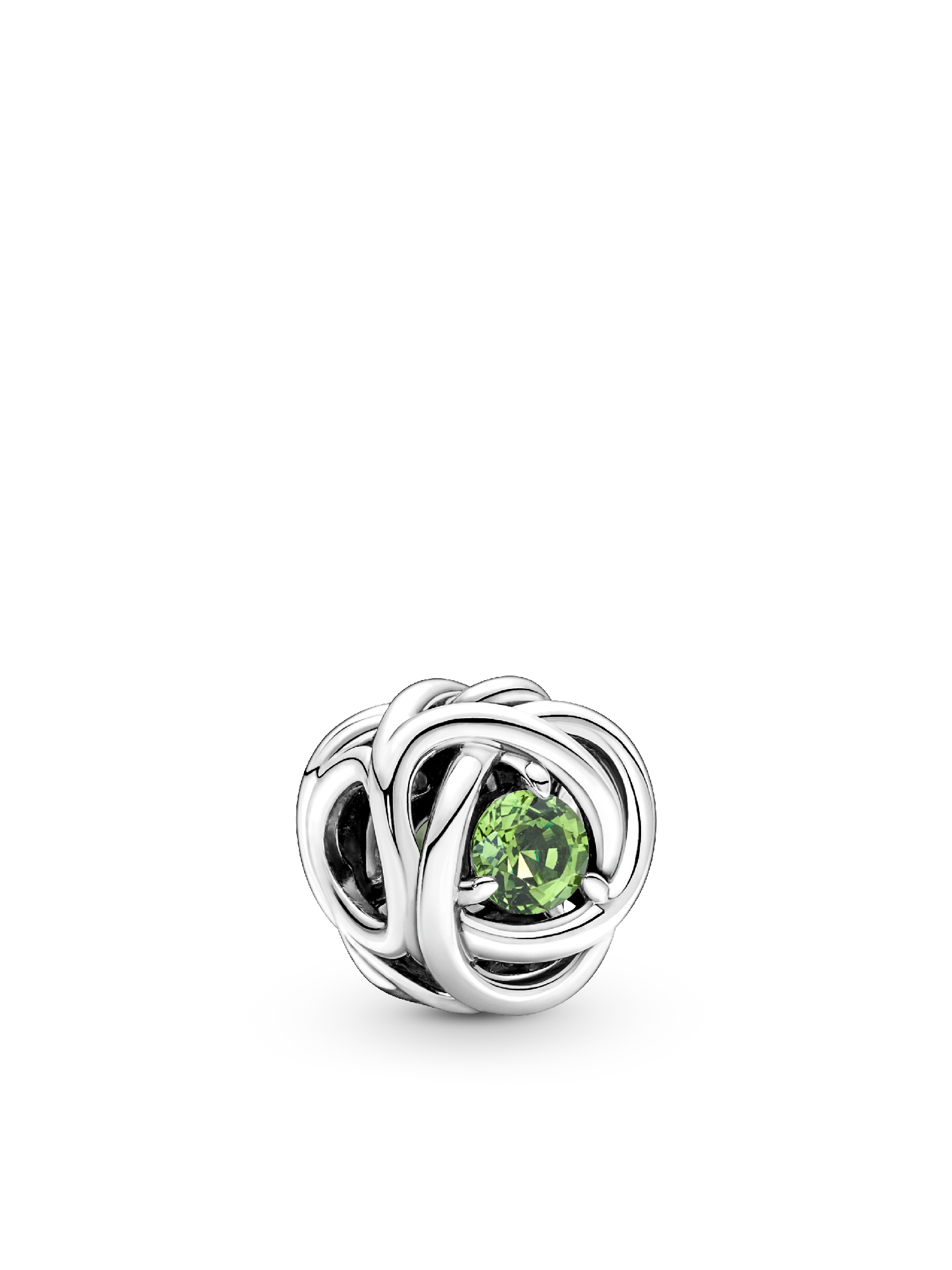 August Birthstone Eternity Circle O Pendant Set
