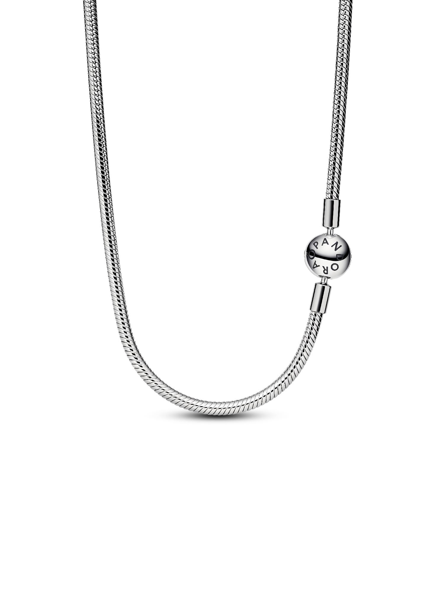 Pandora Moments Snake Chain Necklace, Platinum Plated