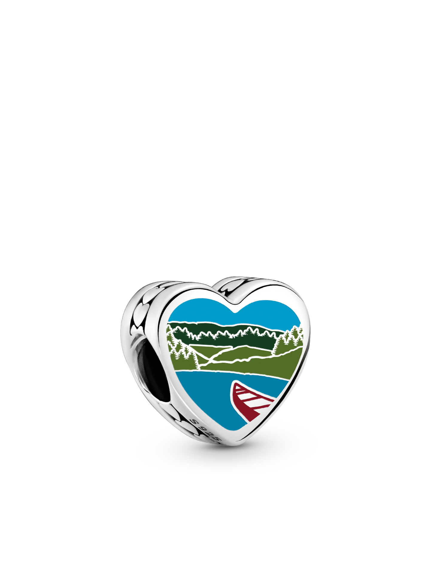 Женский шарм Pandora Arkansas Heart Charm, цвет: Серебро — фото 1