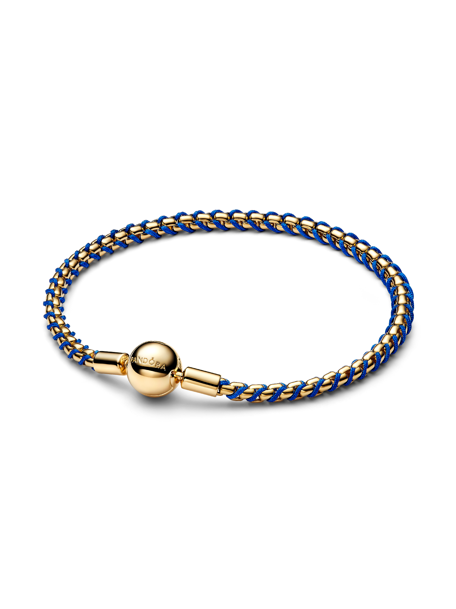 Blue Cord Box Chain Bracelet
