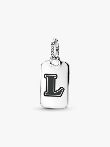 Letter L Rectangle Pendant