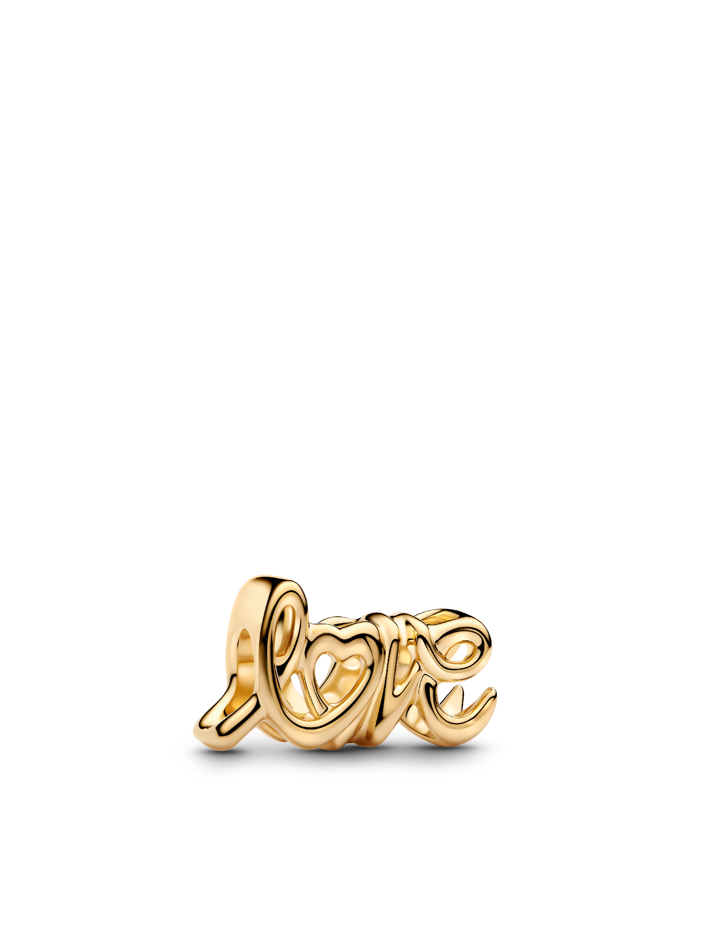 Женский шарм Pandora Handwritten Love Charm, Gold plated, цвет: Позолоченный