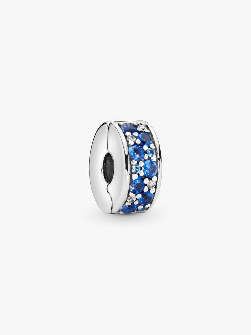 Blue Pave Clip Charm