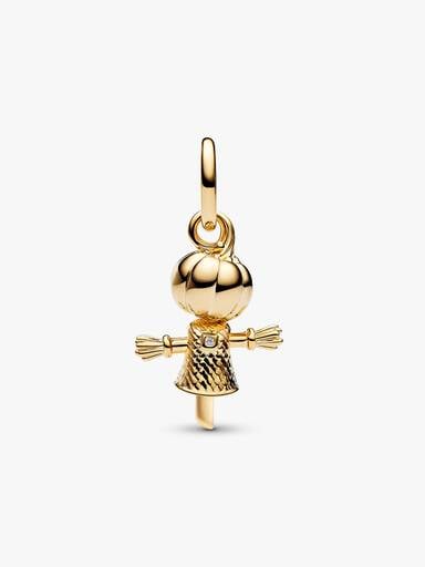 Pumpkin Scarecrow Dangle Charm