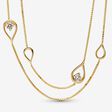 Pandora Infinite Lab-grown Diamond Long Pendant Necklace 0.50 carat tw 14k Gold